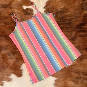 NWT L&B Serape Stripe Tank Top Size Small